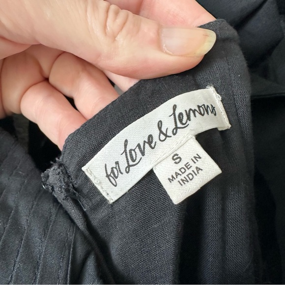 For Love & Lemons Ruth Mini Dress in Black SZ S - Picture 8 of 10